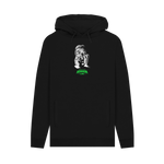Black Printed Hoody Front