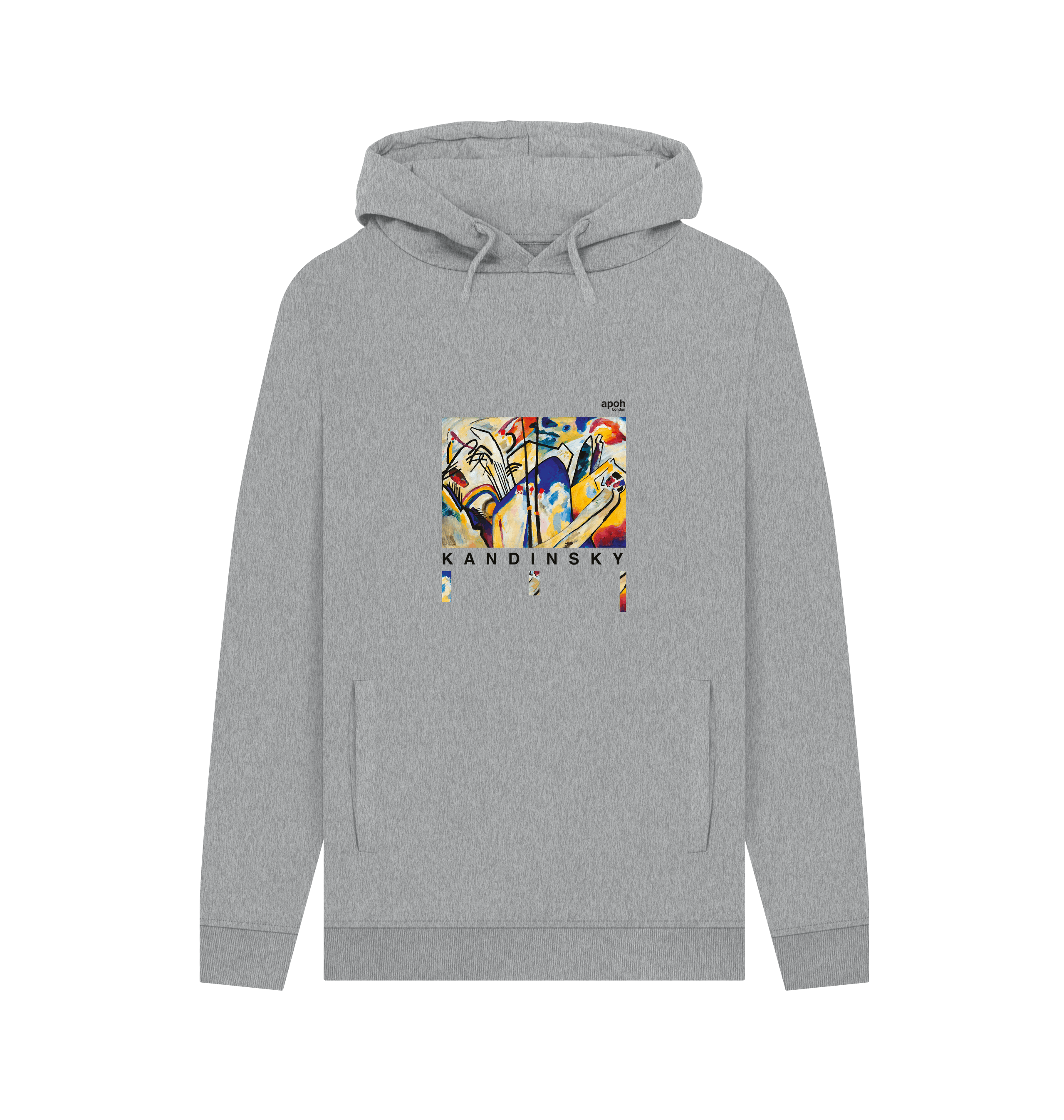 Light Heather Printed Hoody Front