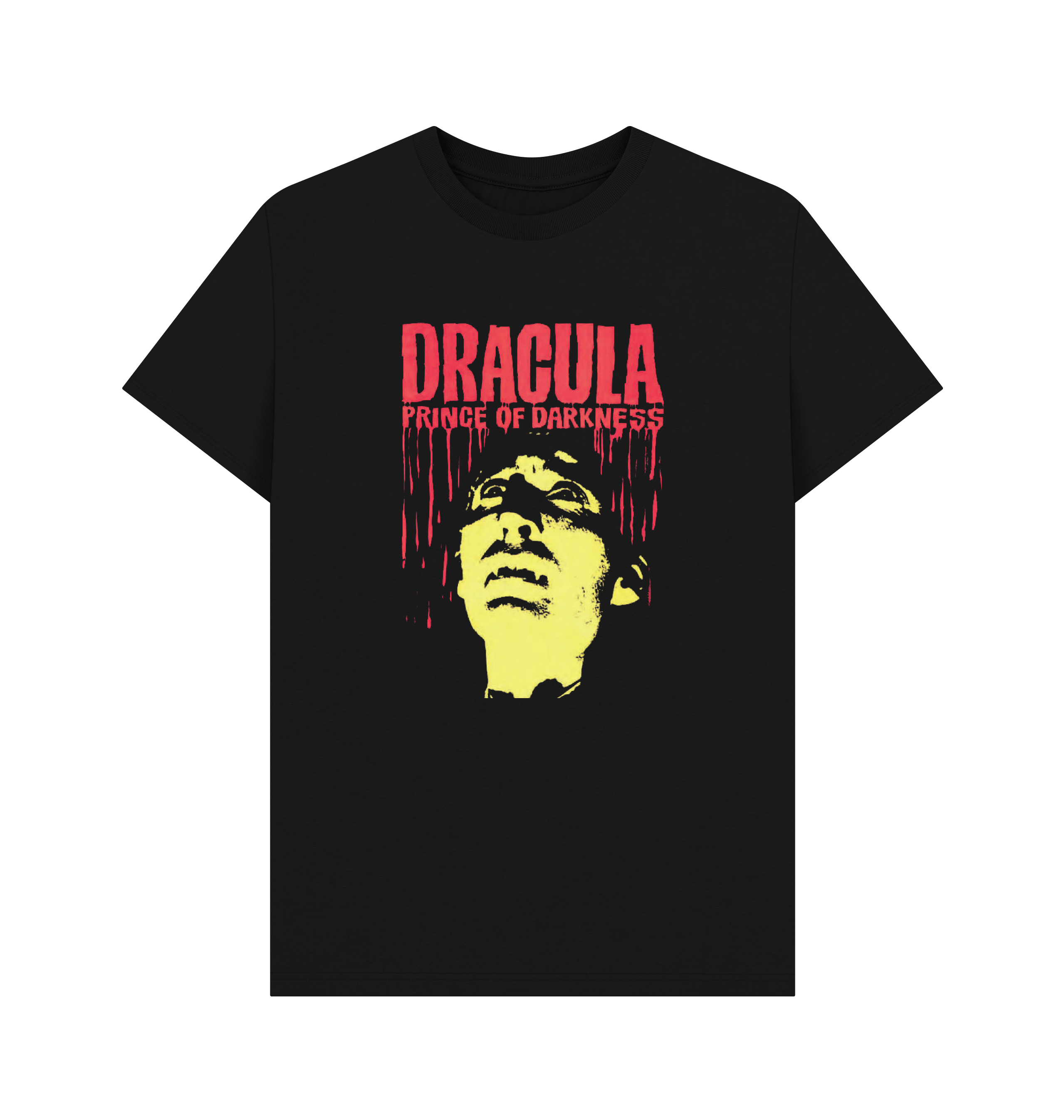 Black Printed T-shirt Front