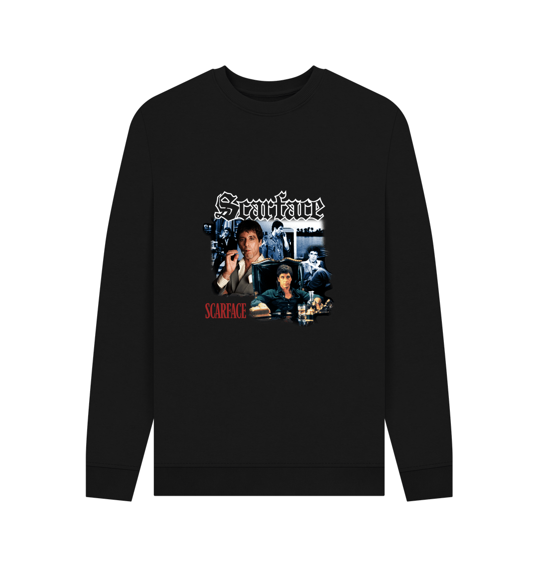 Black Printed Sweater