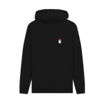 Black Printed Hoody Front