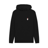 Black Printed Hoody Front