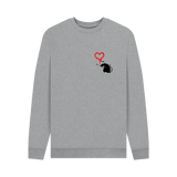 Light Heather Printed Sweater Front