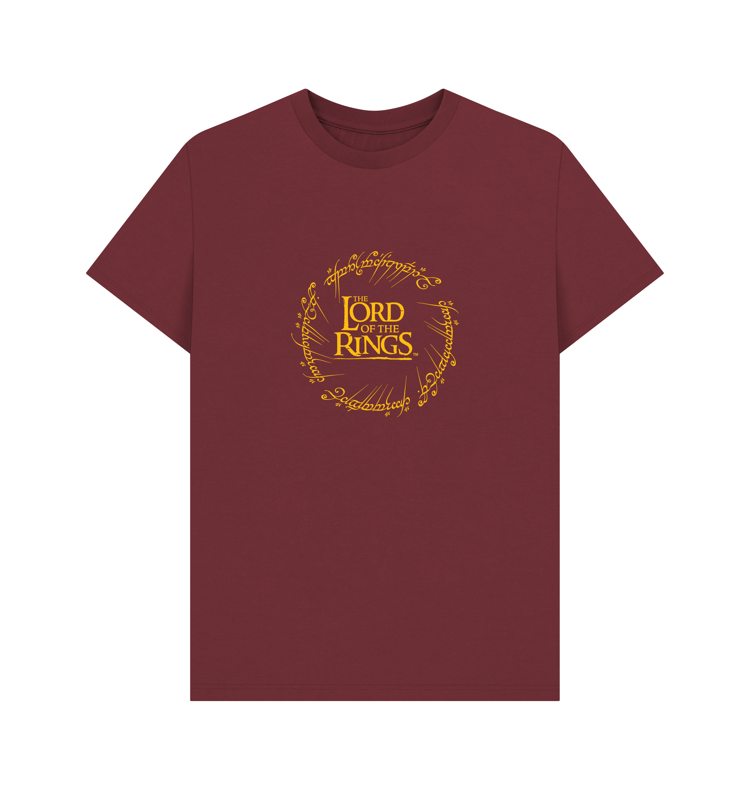 Red Wine Printed T-shirt Front