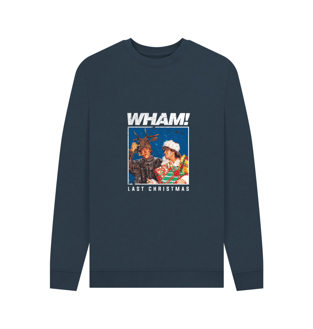 Navy Blue Printed Sweater