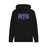 Black Printed Hoody Front