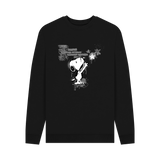 Black Printed Sweater Front