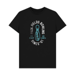 Black Printed T-shirt Front