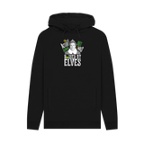 Black Printed Hoody Front