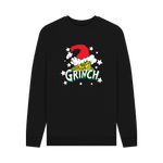 Black Printed Sweater Front