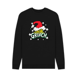 Black Printed Sweater Front