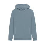 Stone Blue Printed Hoody Front