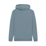 Stone Blue Printed Hoody Front