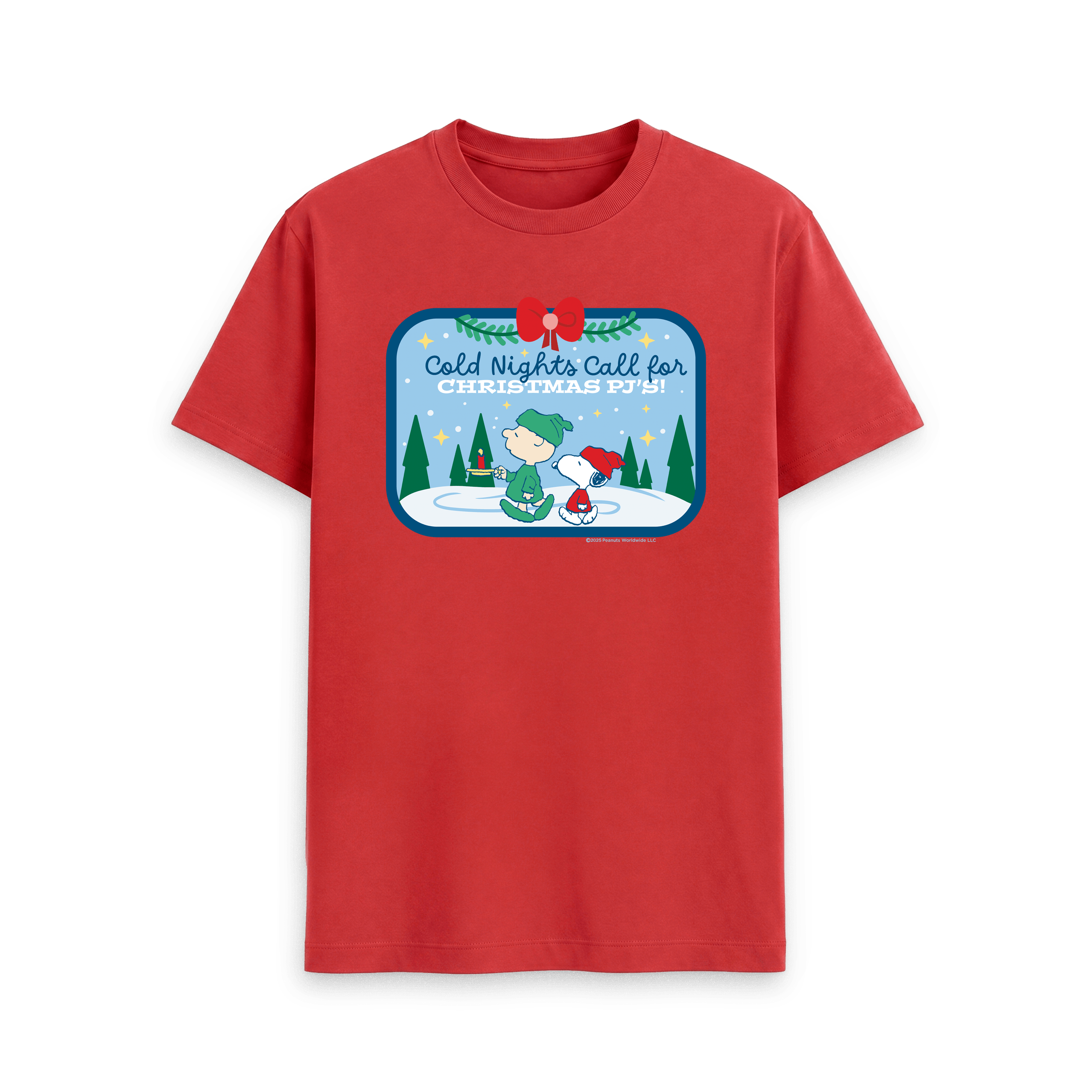 Red Printed T-shirt Front