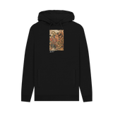 Black Printed Hoody Front