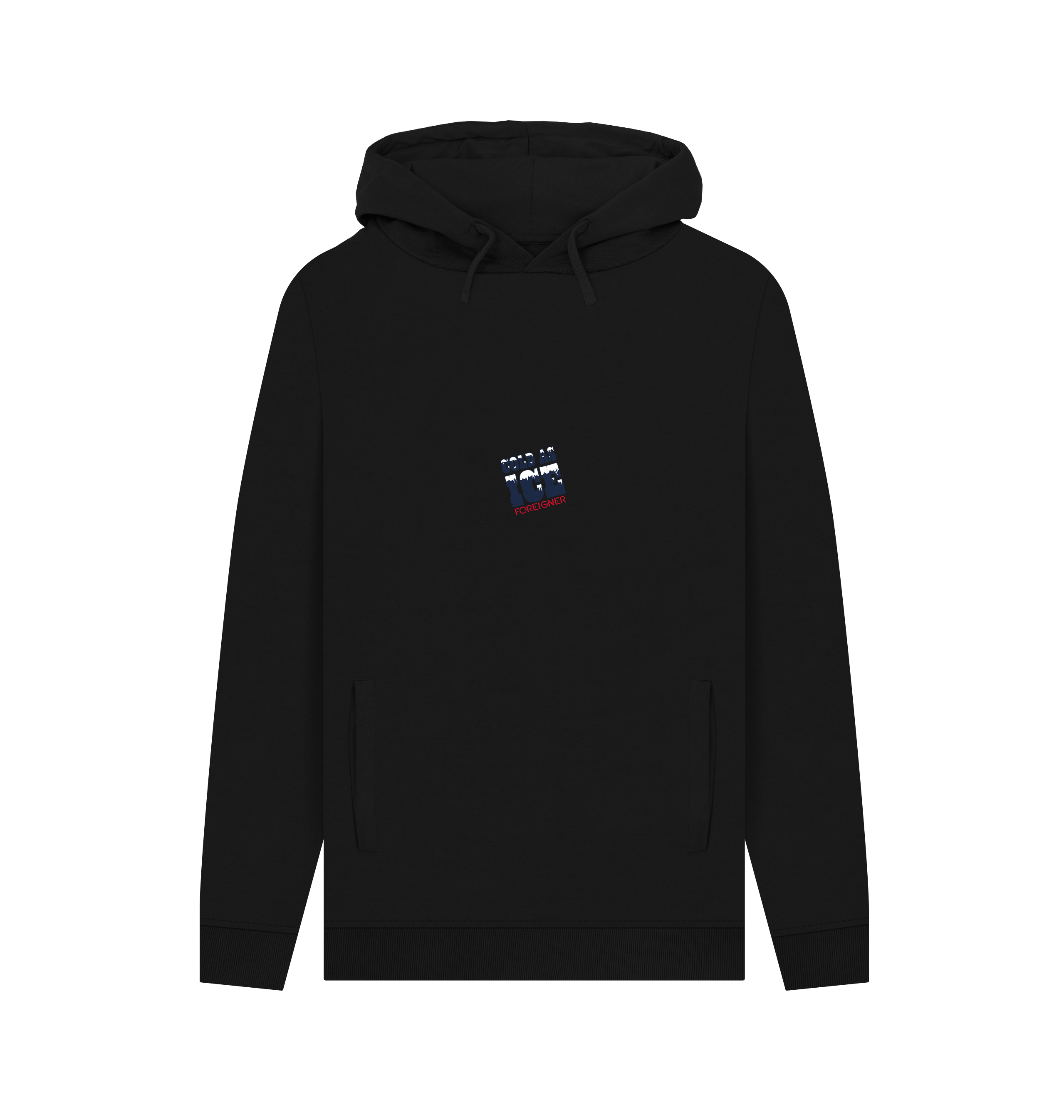 Black Printed Hoody