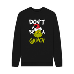 Black Printed Sweater Front