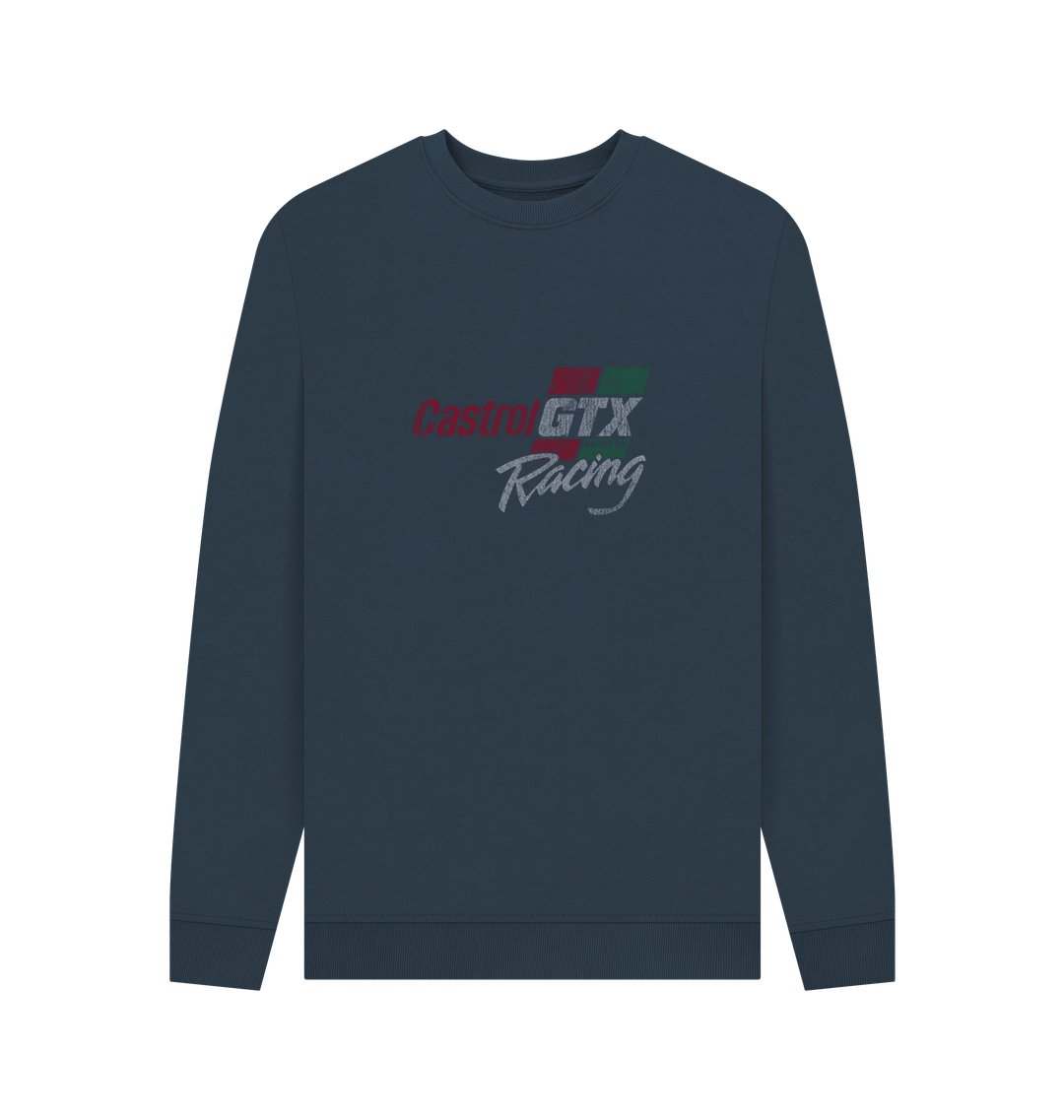 Navy Blue Printed Sweater