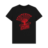 Black Printed T-shirt Front