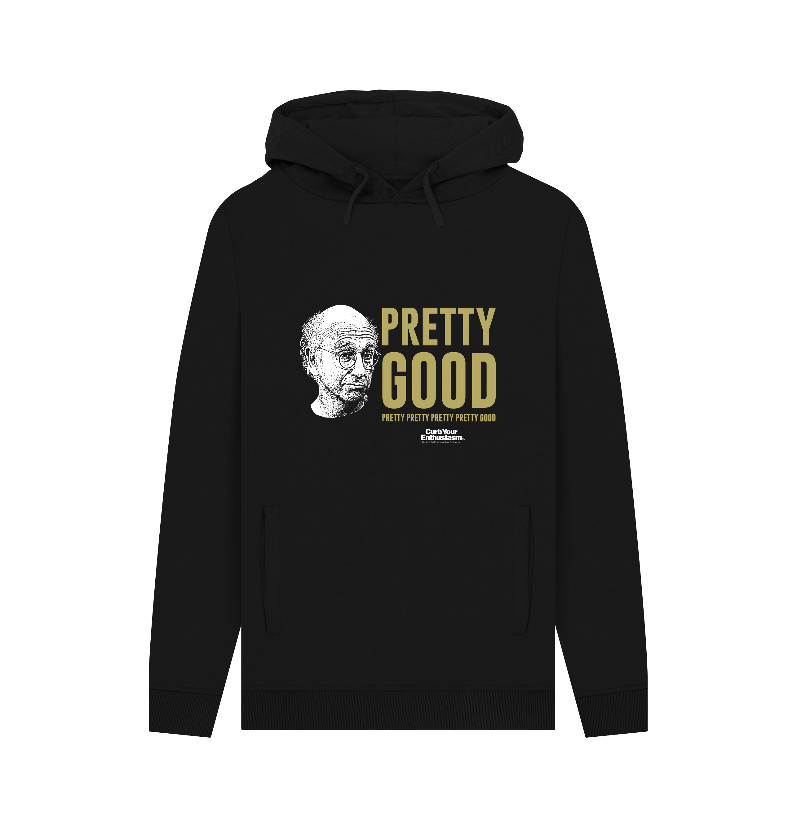Black Printed Hoody