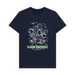 Navy Blue Printed T-shirt Front