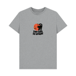 Athletic Grey Printed T-shirt Front