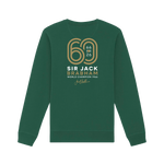 Bottle Green Printed Sweater Back