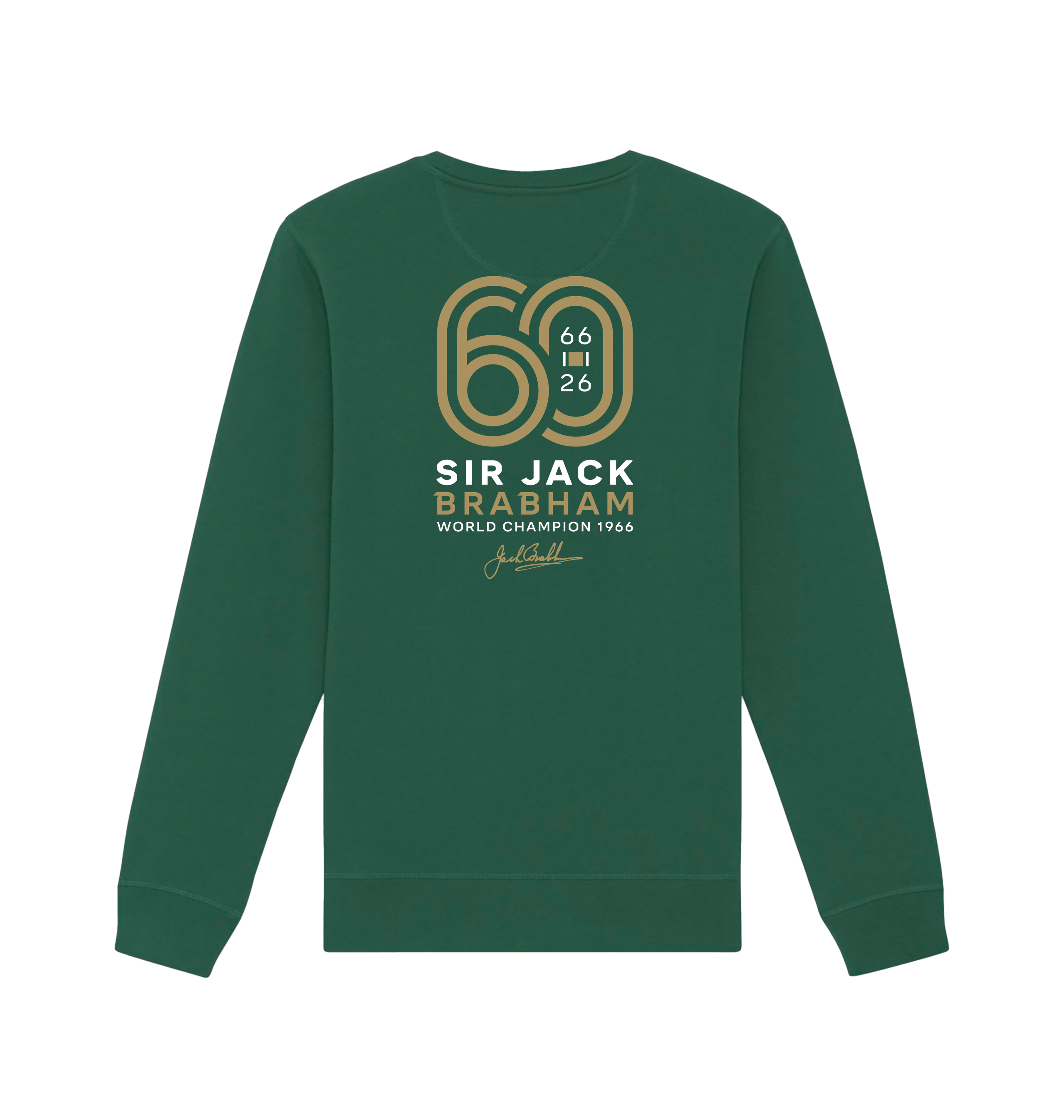 Bottle Green Printed Sweater Back