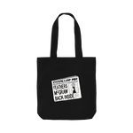 Black Printed Bag Front