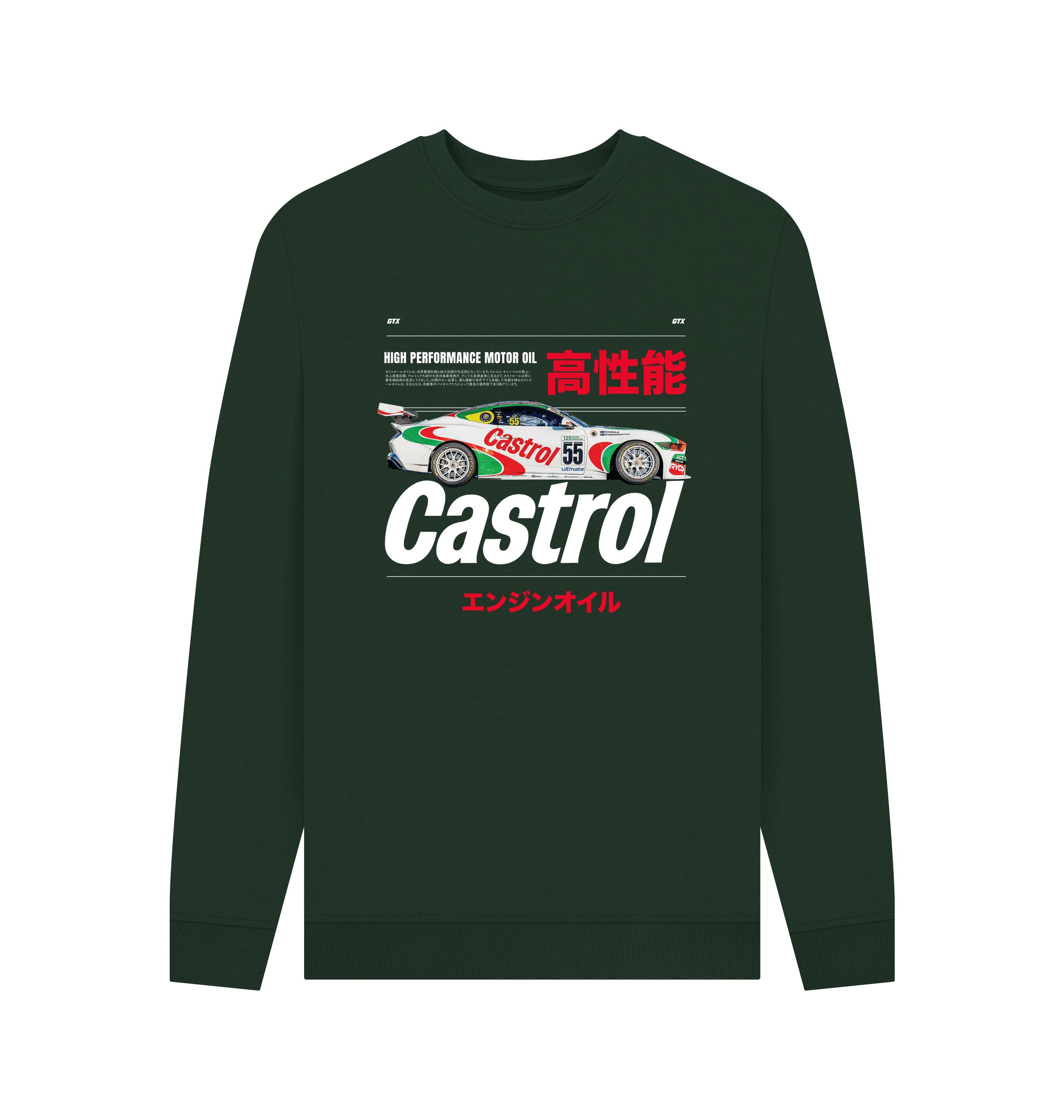 Evergreen Printed Sweater Front