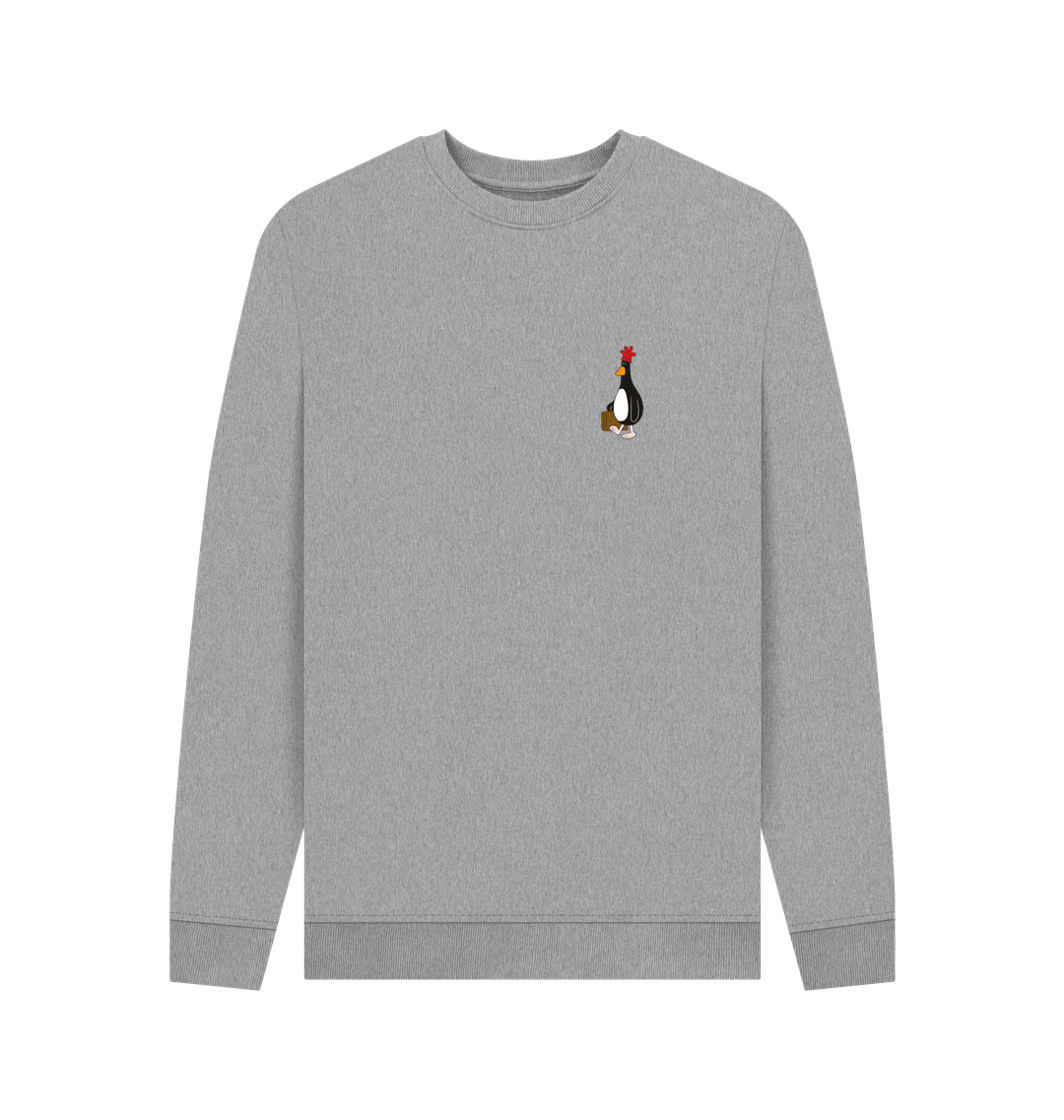 Light Heather Printed Sweater Front