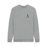 Light Heather Printed Sweater Front