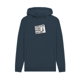 Navy Printed Hoody Front