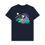 Navy Blue Printed T-shirt Front