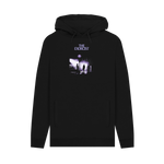 Black Printed Hoody Front