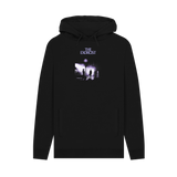 Black Printed Hoody Front