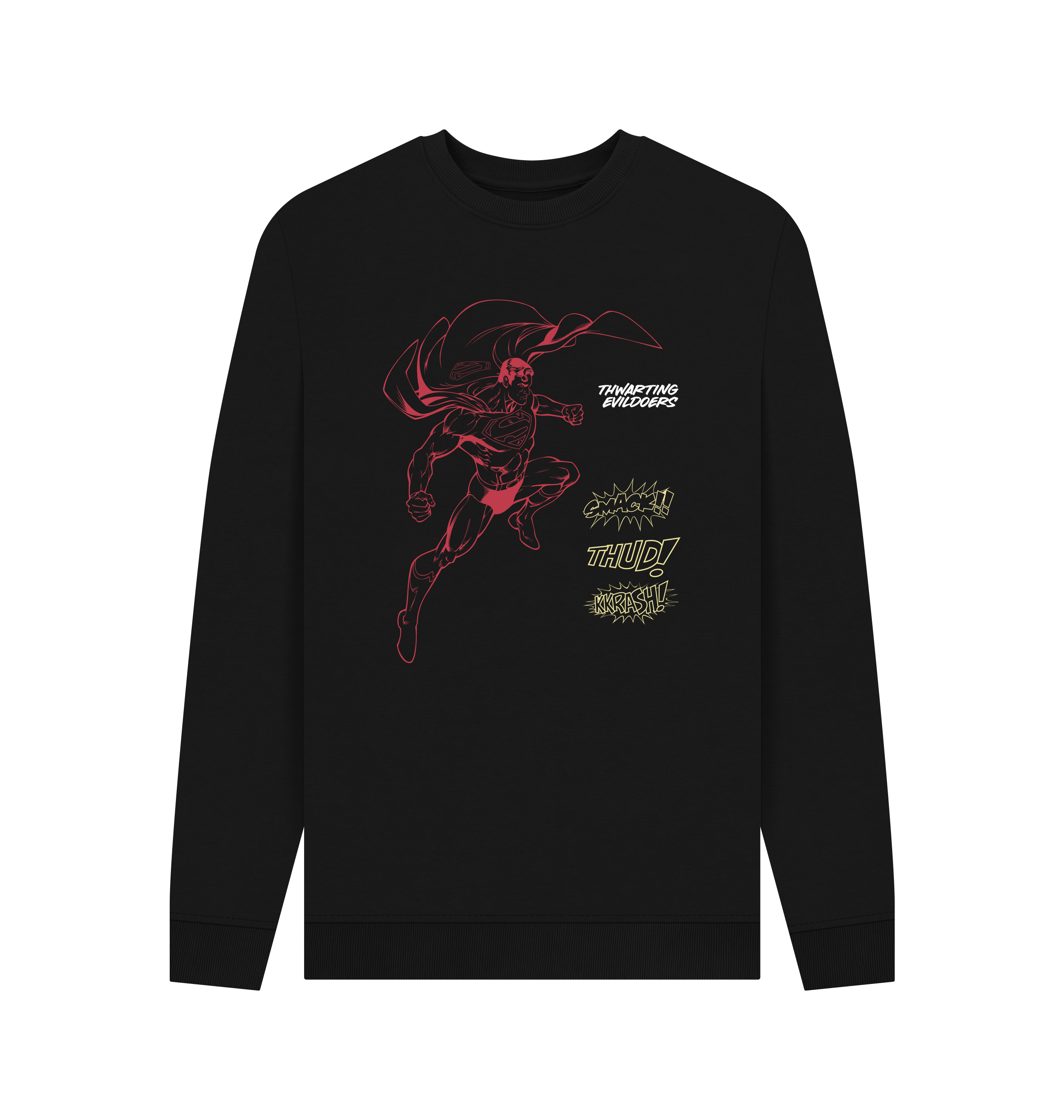 Black Printed Sweater