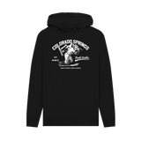 Black Printed Hoody Front