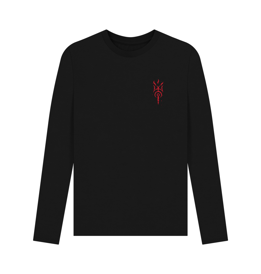Black Printed Long Sleeve T Shirt