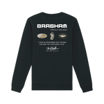 Black Printed Sweater Back