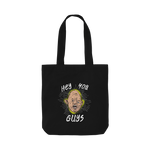 Black Printed Bag Front