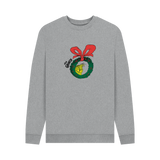 Light Heather Printed Sweater Front