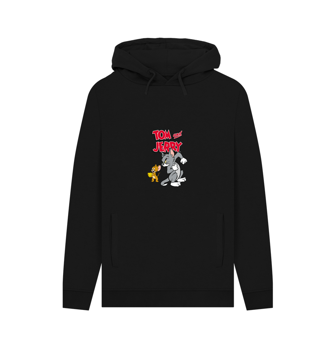 Black Printed Hoody