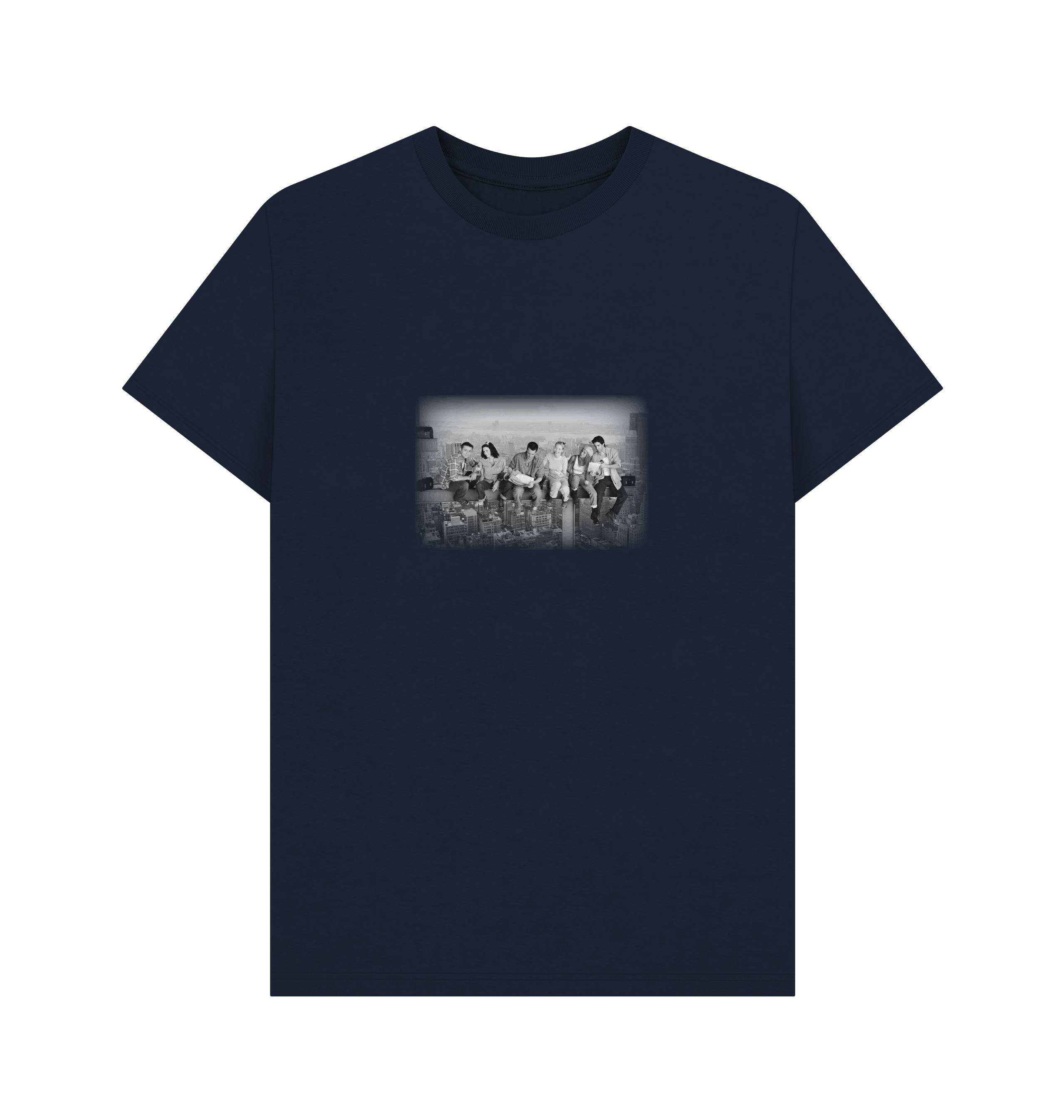 Navy Blue Printed T-shirt