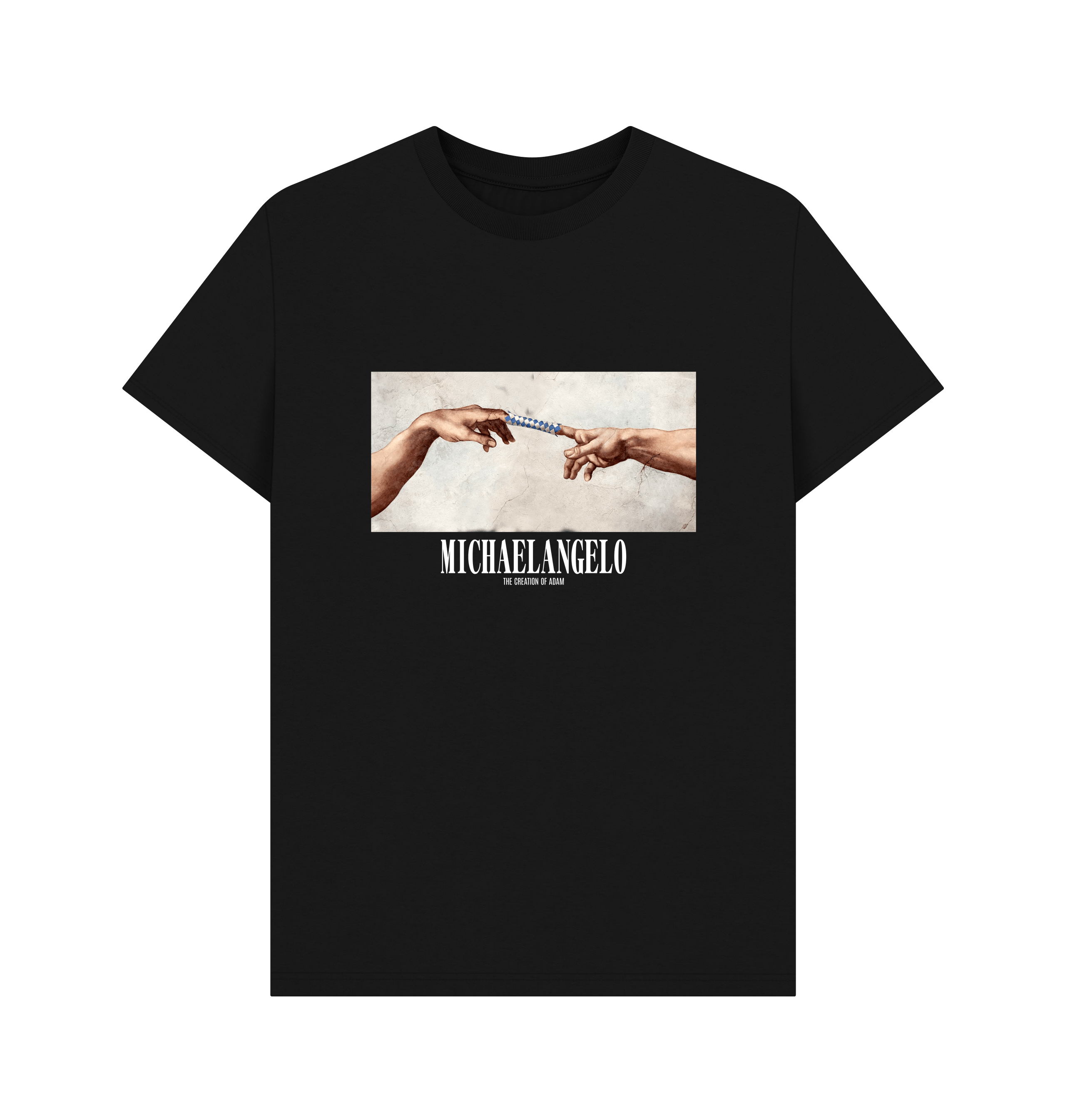Black Printed T-shirt Front