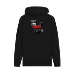 Black Printed Hoody Front