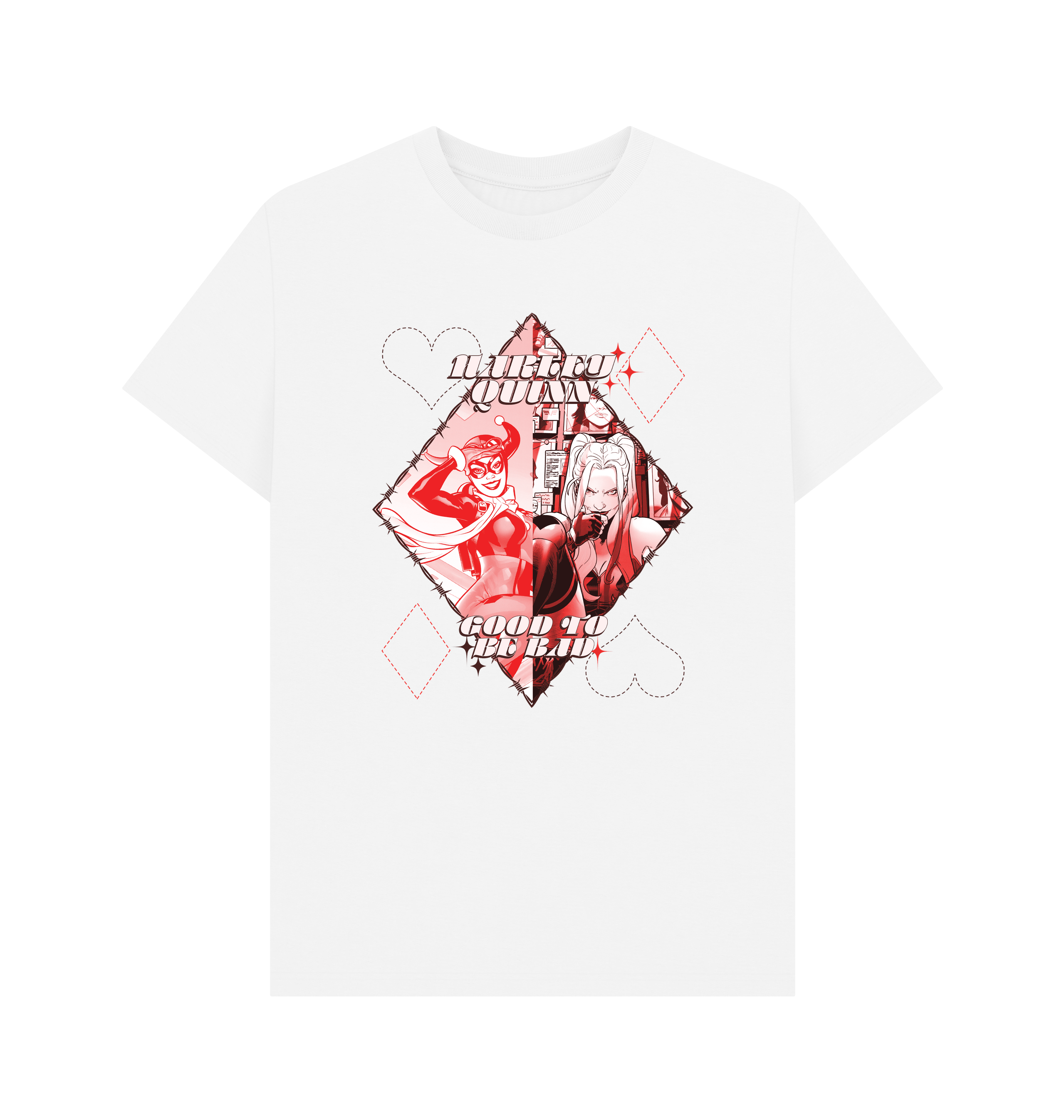 White Printed T-shirt Front