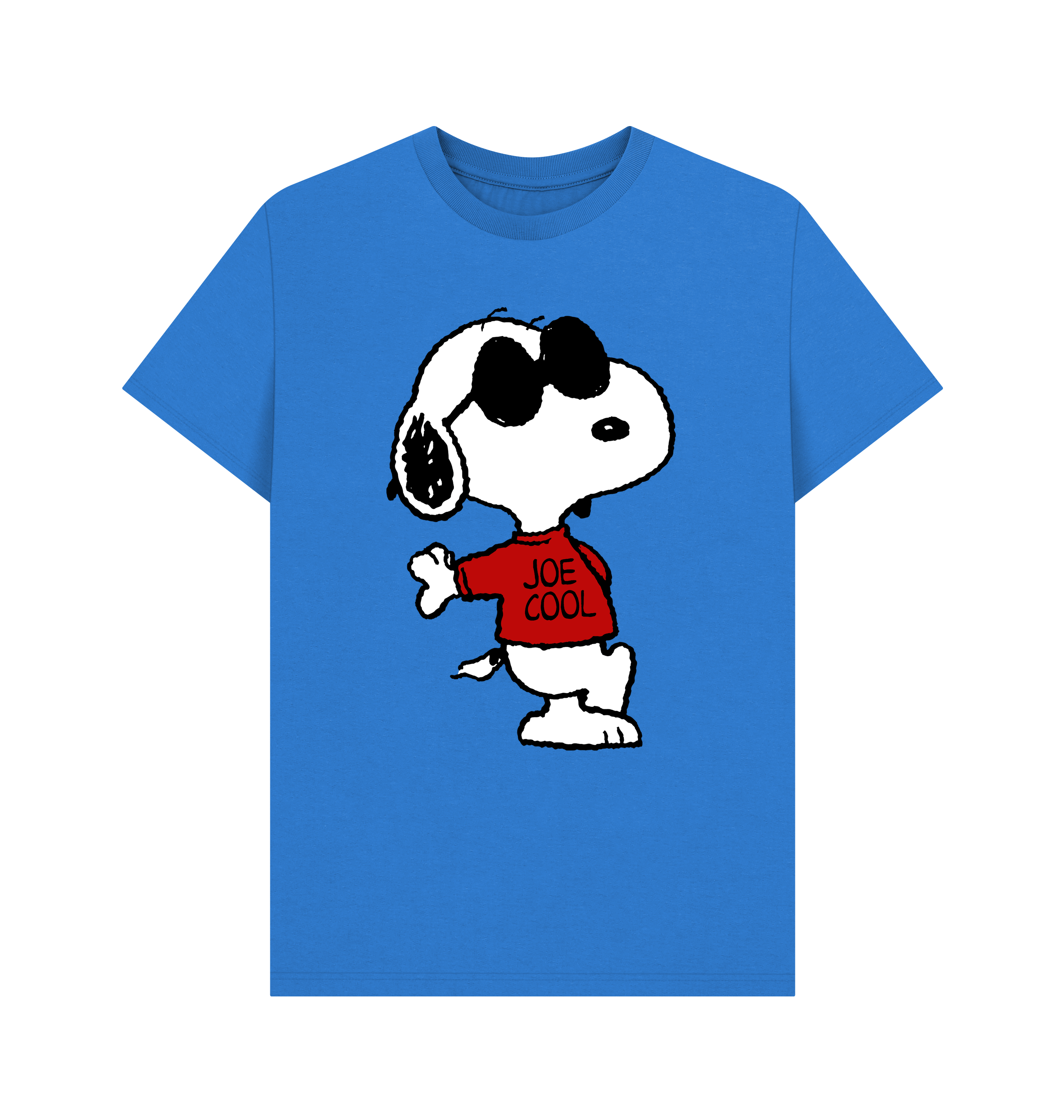 Bright Blue Printed T-shirt Front