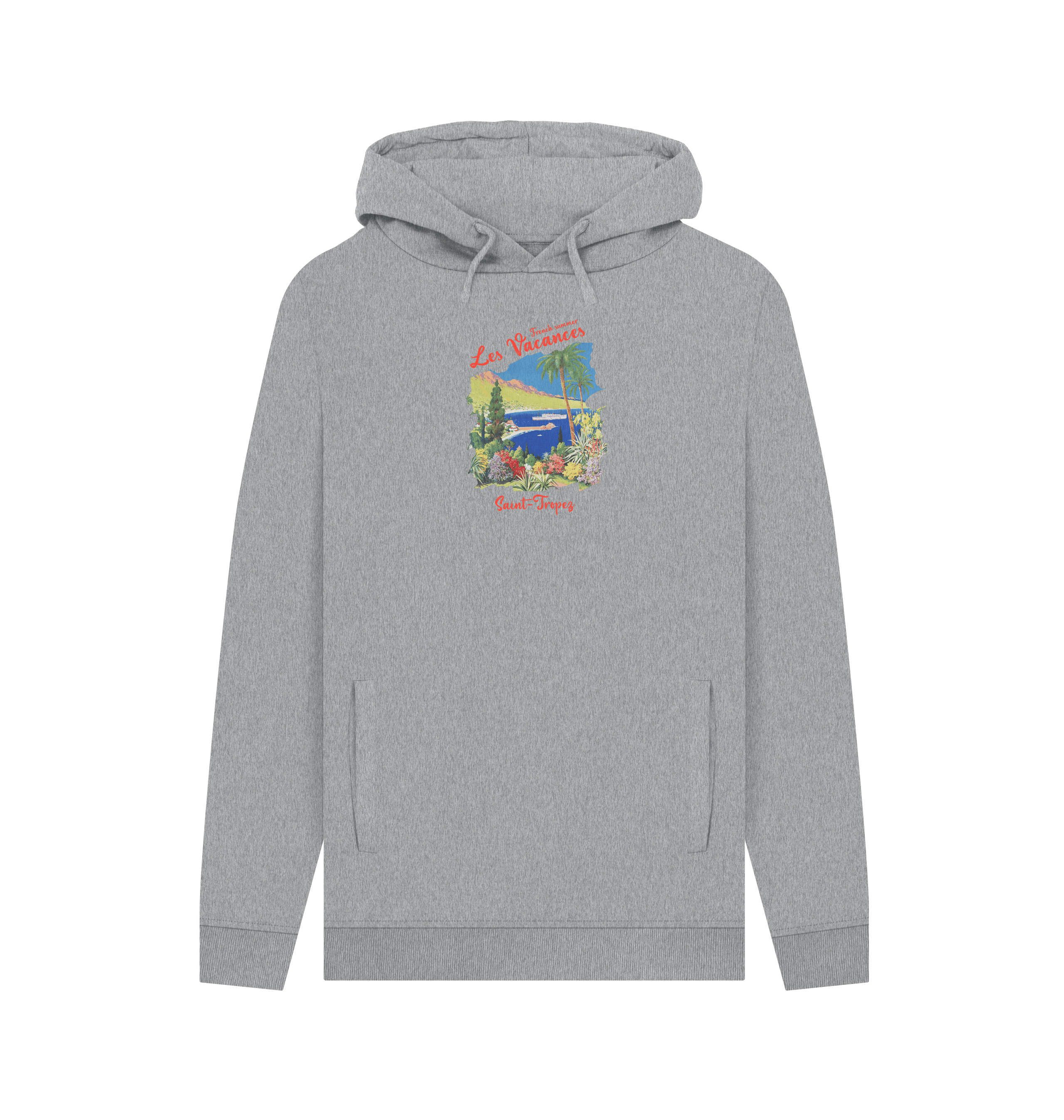 Light Heather Printed Hoody Front