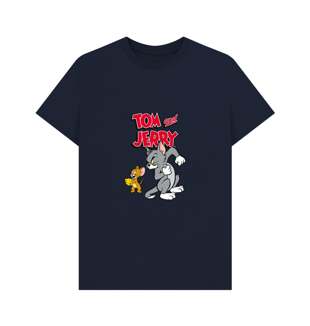 Navy Blue Printed T-shirt